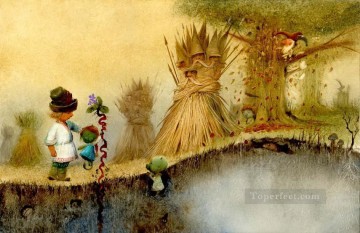  Tales Oil Painting - fairy tales straw men Fantasy